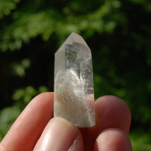 Load image into Gallery viewer, RARE Trans Channeler Blue Amphibole Quartz Crystal Mini Tower
