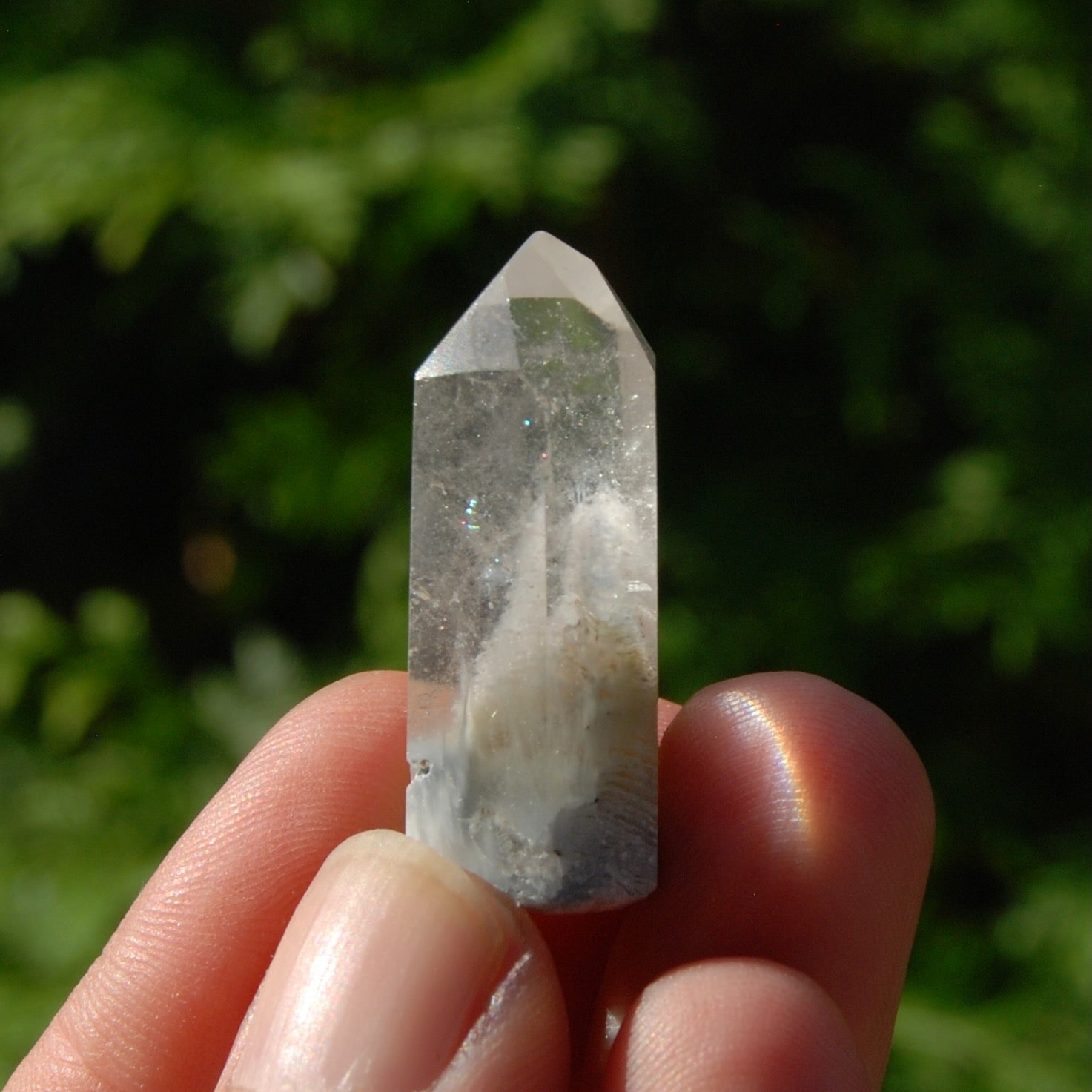 RARE Trans Channeler Blue Amphibole Quartz Crystal Mini Tower