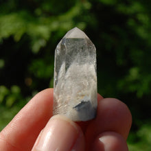 Load image into Gallery viewer, RARE Trans Channeler Blue Amphibole Quartz Crystal Mini Tower
