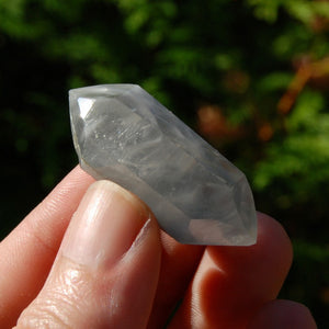 DT Dow Channeler Blue Amphibole Quartz Crystal, Blue Angel Phantom Quartz