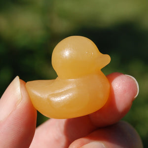 Yellow Calcite Crystal Duck