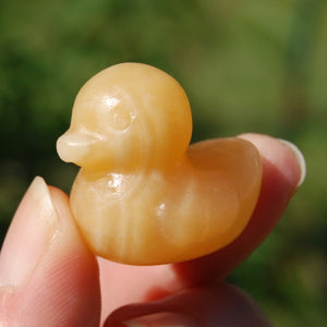 Yellow Calcite Crystal Duck