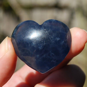 Blue Fluorite Crystal Heart