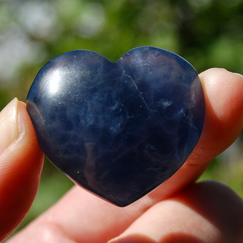 Blue Fluorite Crystal Heart