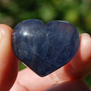 Blue Fluorite Crystal Heart