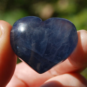 Blue Fluorite Crystal Heart