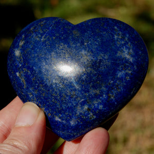 Lapis Lazuli Crystal Heart Shaped Palm Stone