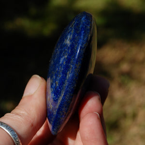 Lapis Lazuli Crystal Heart Shaped Palm Stone