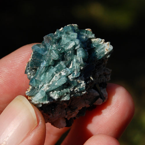 Blue Tourmaline Indicolite Crystal Matrix