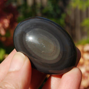 Rainbow Obsidian Crystal Palm Stone