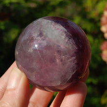 Load image into Gallery viewer, Magenta Watermelon Fluorite Crystal Sphere
