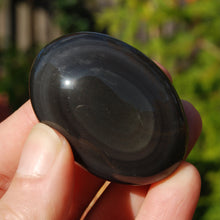 Load image into Gallery viewer, Rainbow Obsidian Crystal Palm Stone
