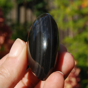 Rainbow Obsidian Crystal Palm Stone