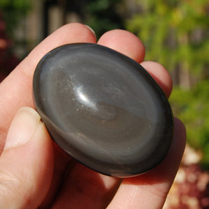 Rainbow Obsidian Crystal Palm Stone