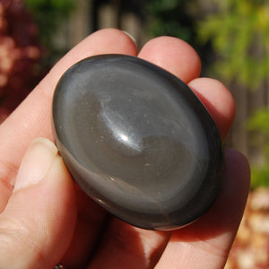 Rainbow Obsidian Crystal Palm Stone