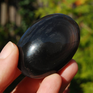 Rainbow Obsidian Crystal Palm Stone