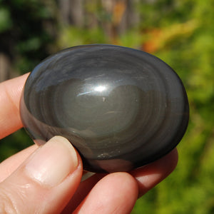 Rainbow Obsidian Crystal Palm Stone