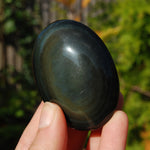 Rainbow Obsidian Crystal Palm Stone