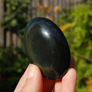 Rainbow Obsidian Crystal Palm Stone