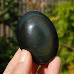 Rainbow Obsidian Crystal Palm Stone