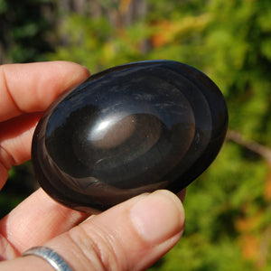 Rainbow Obsidian Crystal Palm Stone