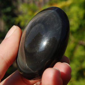 Rainbow Obsidian Crystal Palm Stone