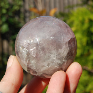 Watermelon Fluorite Crystal Sphere