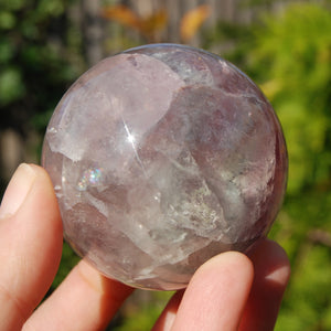 Watermelon Fluorite Crystal Sphere