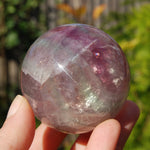 Watermelon Fluorite Crystal Sphere