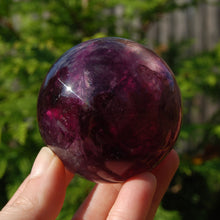 Load image into Gallery viewer, Magenta Watermelon Fluorite Crystal Sphere
