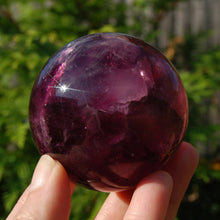 Load image into Gallery viewer, Magenta Watermelon Fluorite Crystal Sphere
