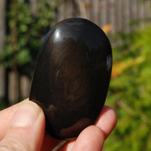 Load image into Gallery viewer, Rose Sheen Obsidian Crystal Palm Stone
