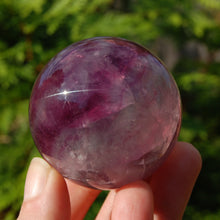 Load image into Gallery viewer, Magenta Watermelon Fluorite Crystal Sphere
