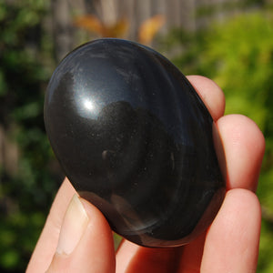 Rainbow Obsidian Crystal Palm Stone