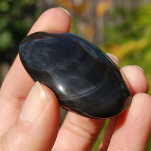 Rainbow Obsidian Crystal Palm Stone