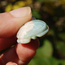 Load image into Gallery viewer, Green Flower Agate Crystal Turtle Carving
