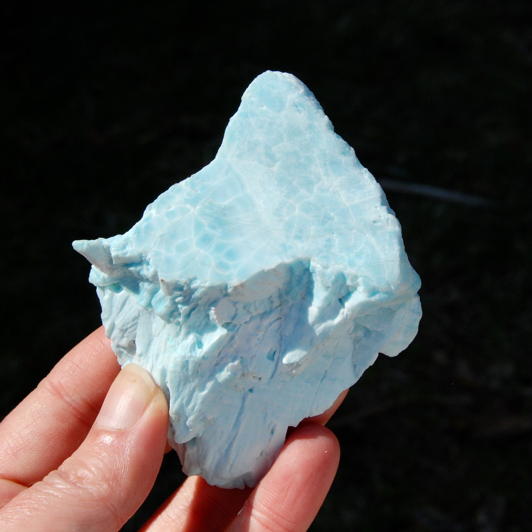 Raw Hemimorphite Blue Aragonite Crystal