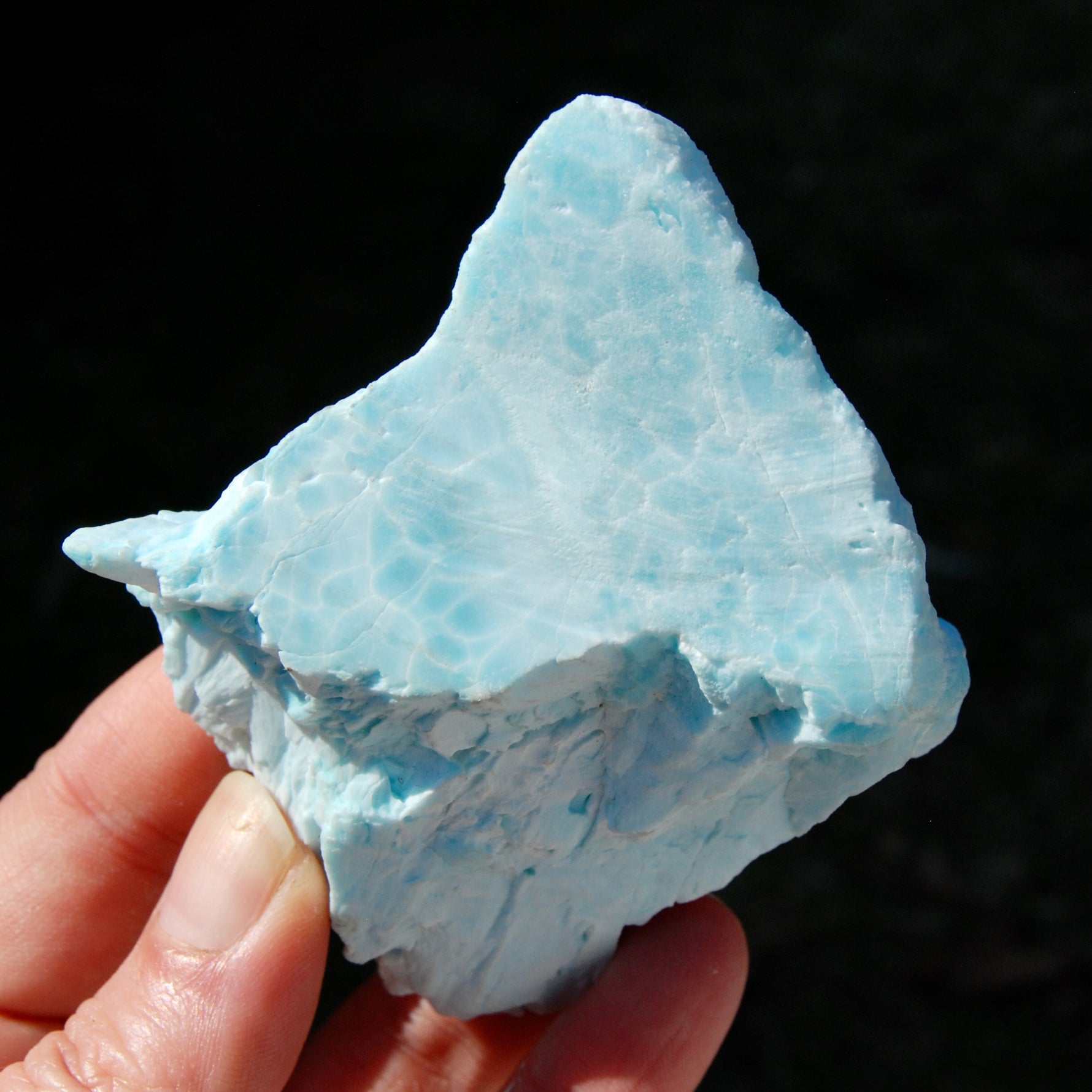Raw Hemimorphite Blue Aragonite Crystal