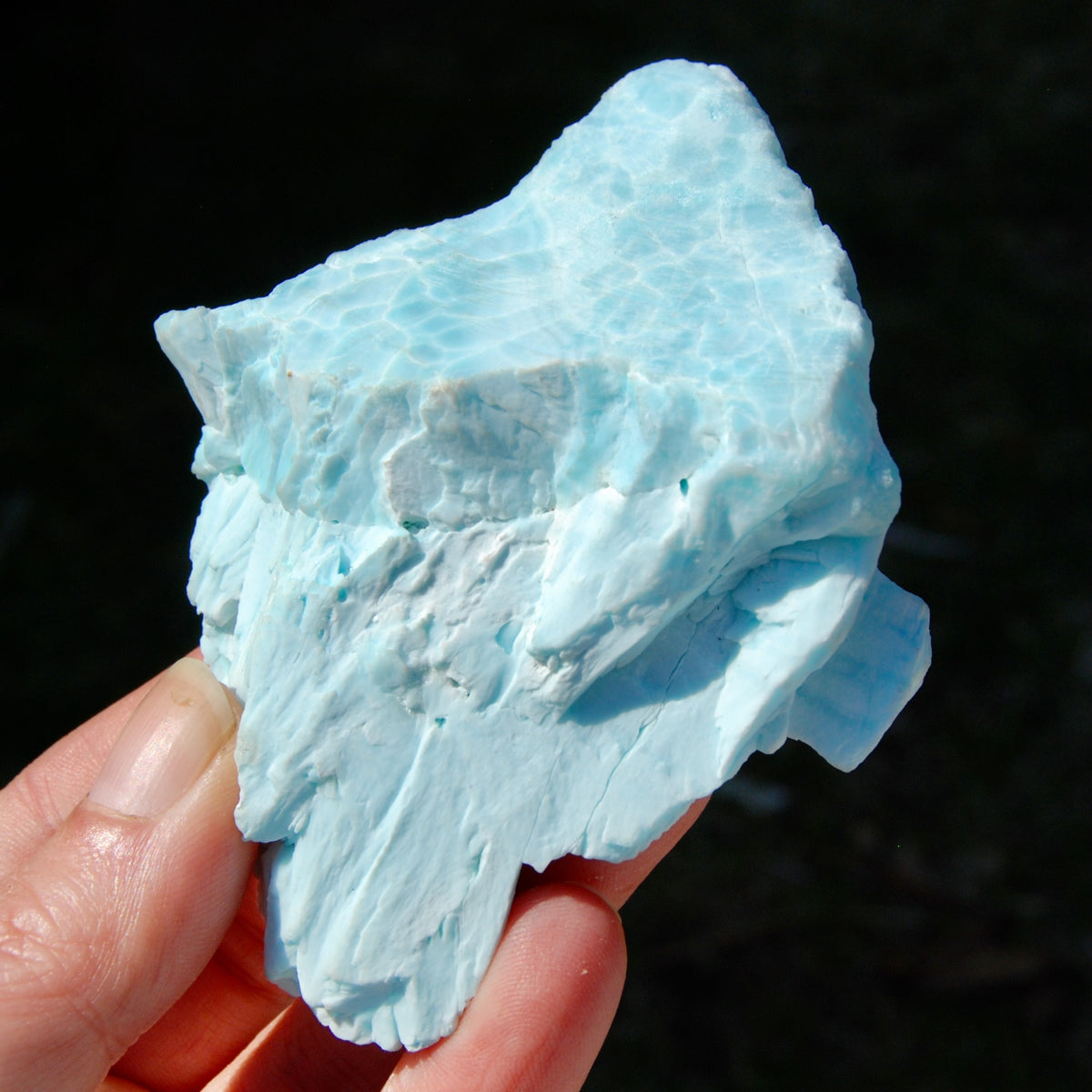 Raw Hemimorphite Blue Aragonite Crystal