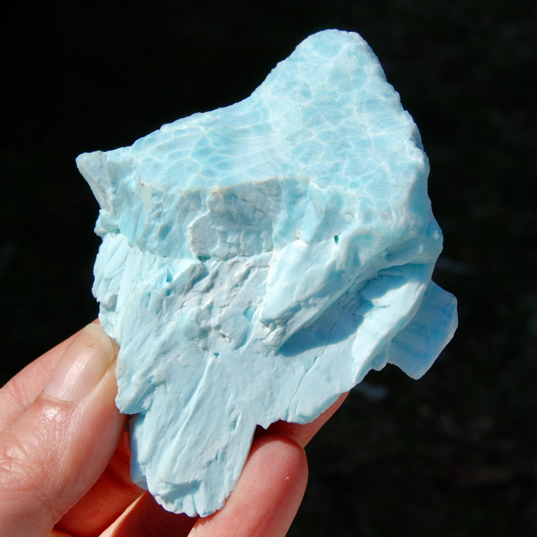Raw Hemimorphite Blue Aragonite Crystal