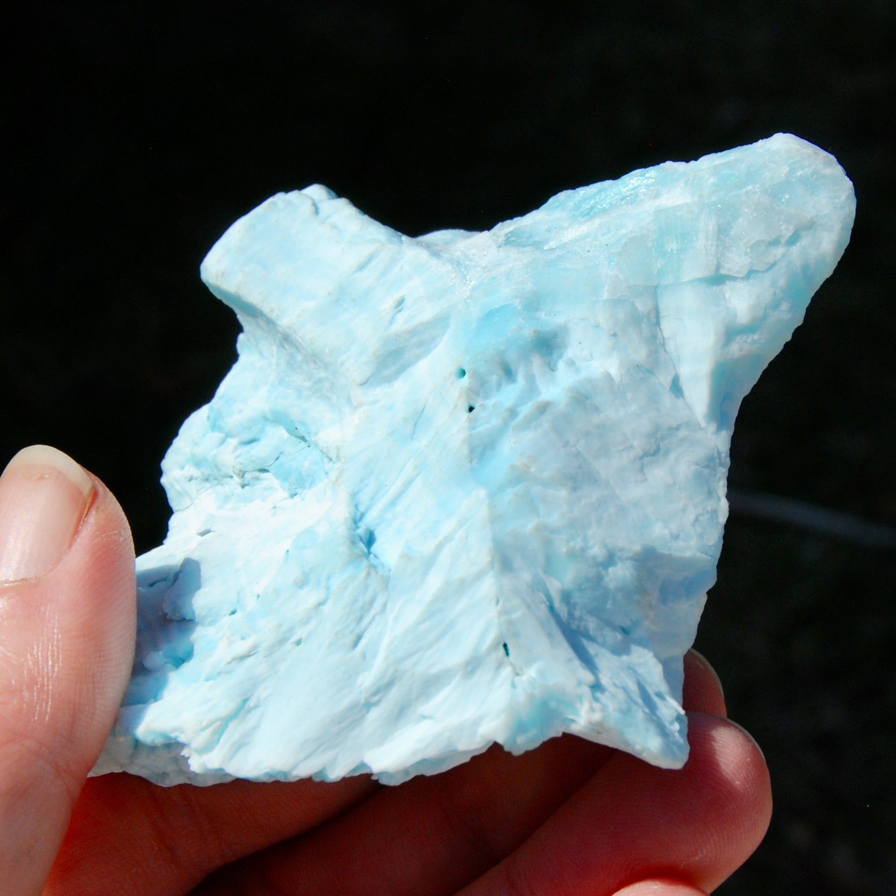 Raw Hemimorphite Blue Aragonite Crystal