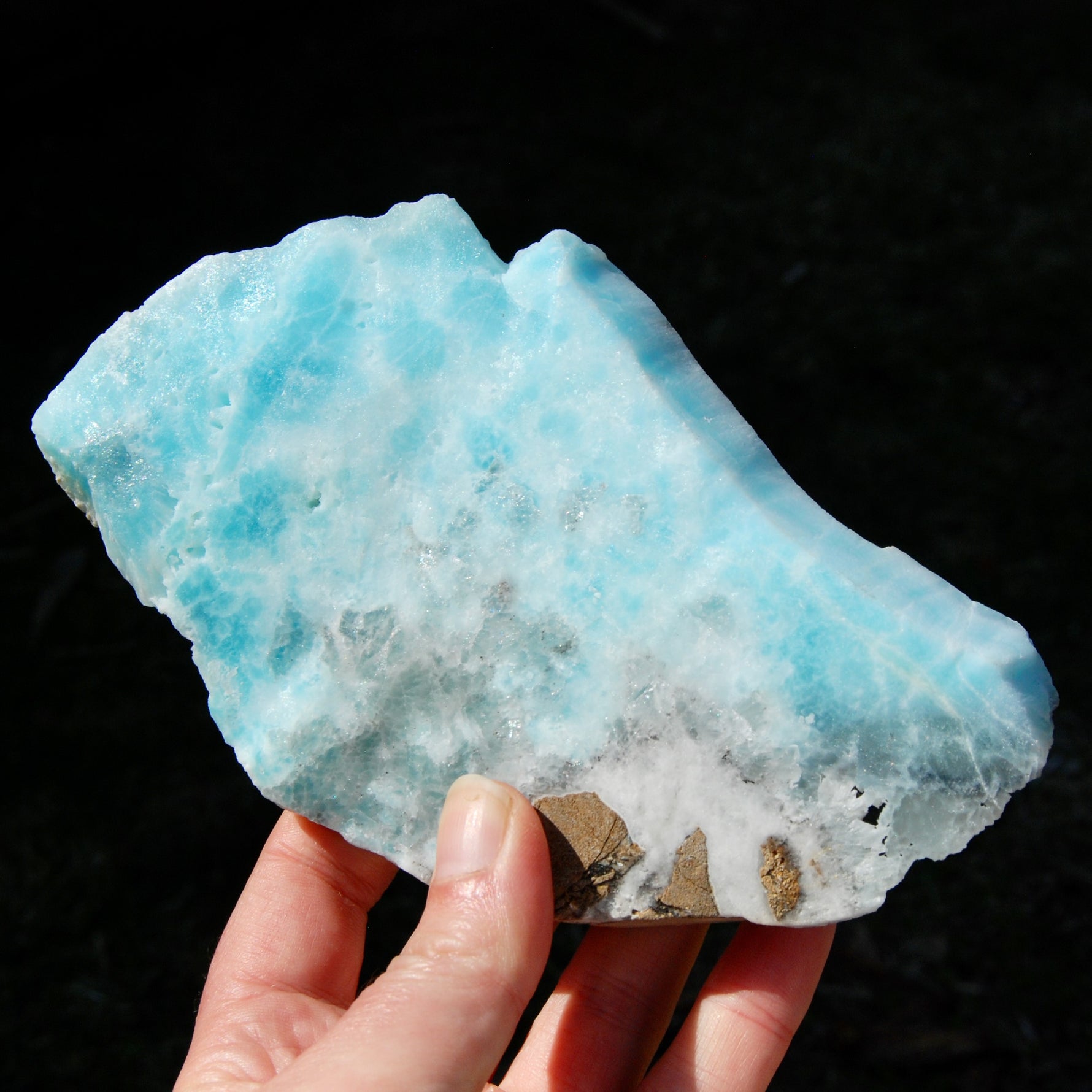 Raw Hemimorphite Blue Aragonite Crystal 