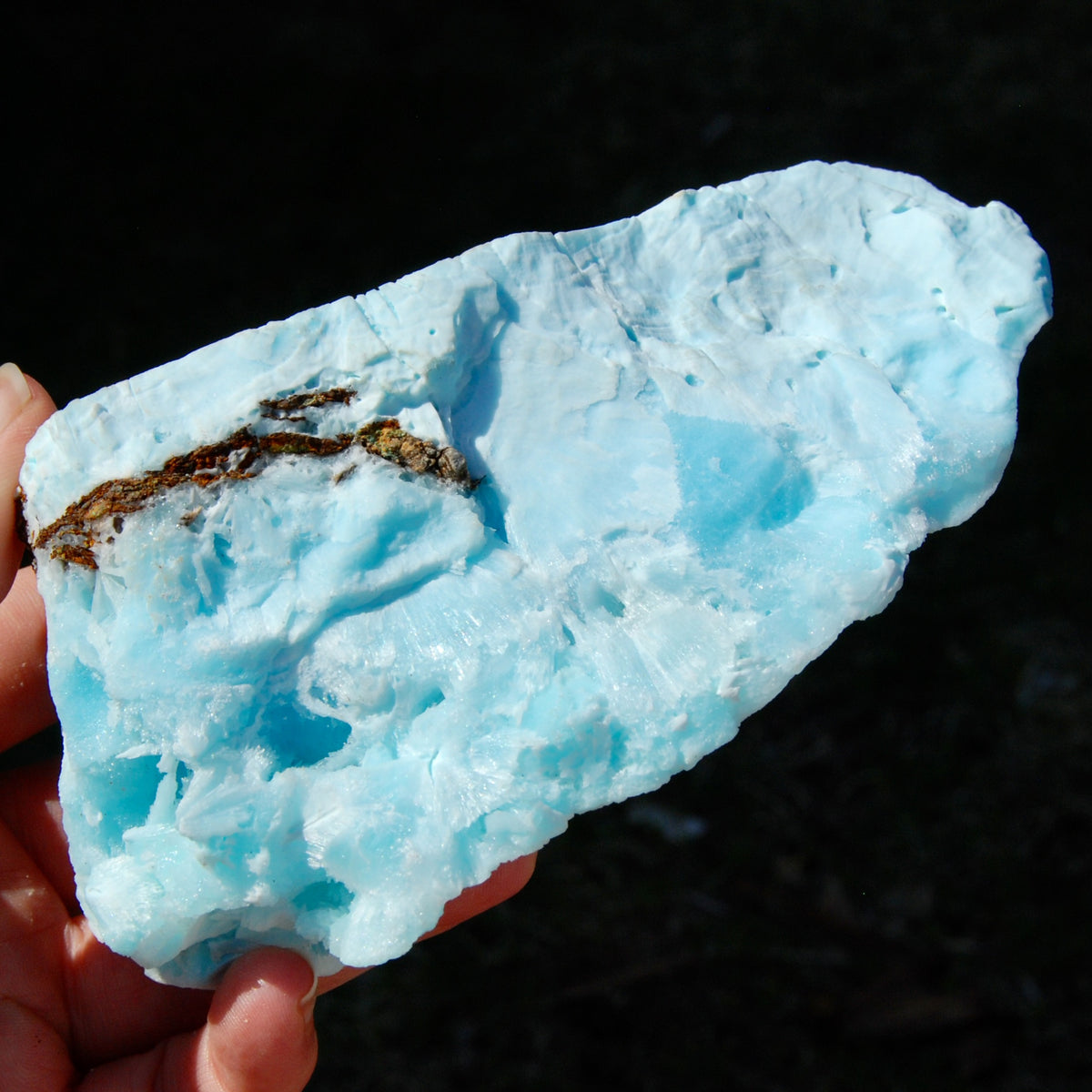 Raw Hemimorphite Blue Aragonite Crystal