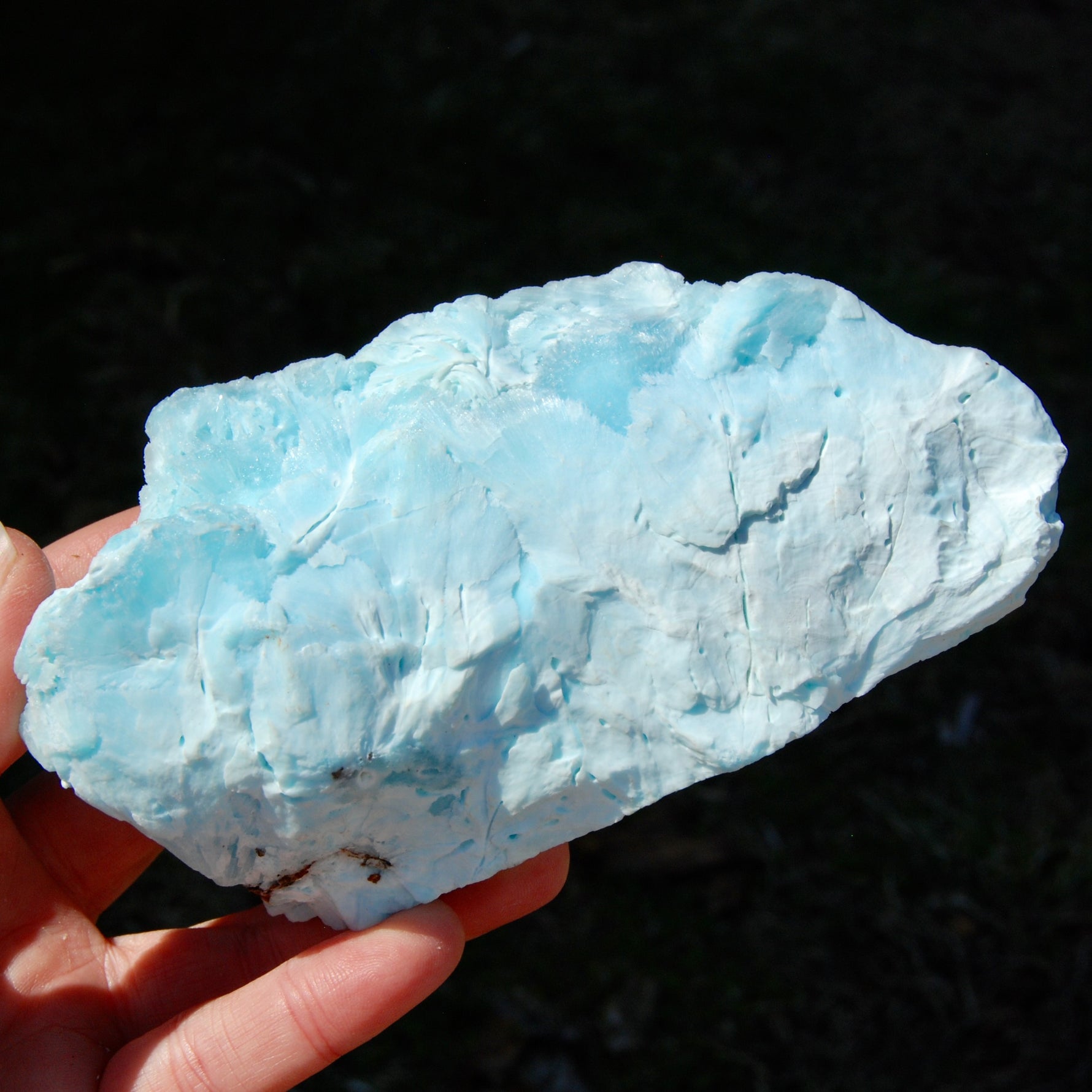 Raw Hemimorphite Blue Aragonite Crystal