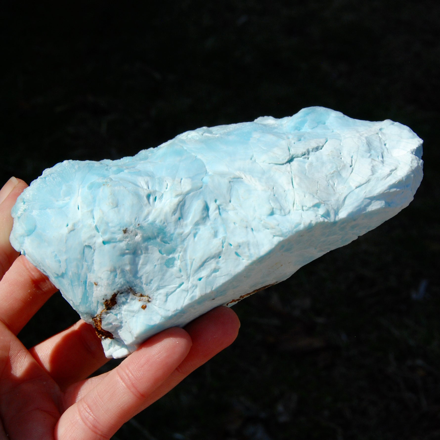 Raw Hemimorphite Blue Aragonite Crystal
