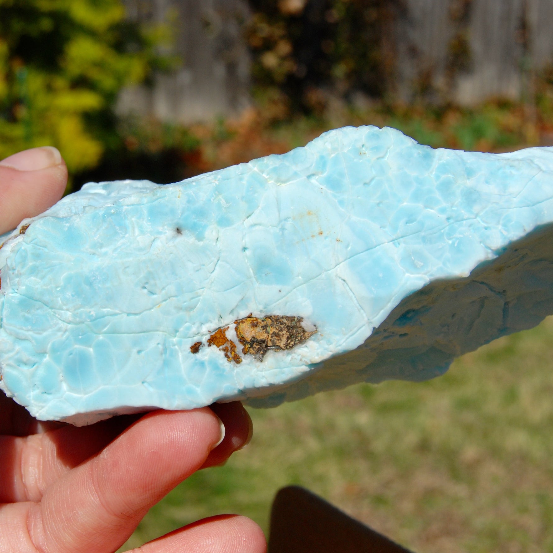 Raw Hemimorphite Blue Aragonite Crystal