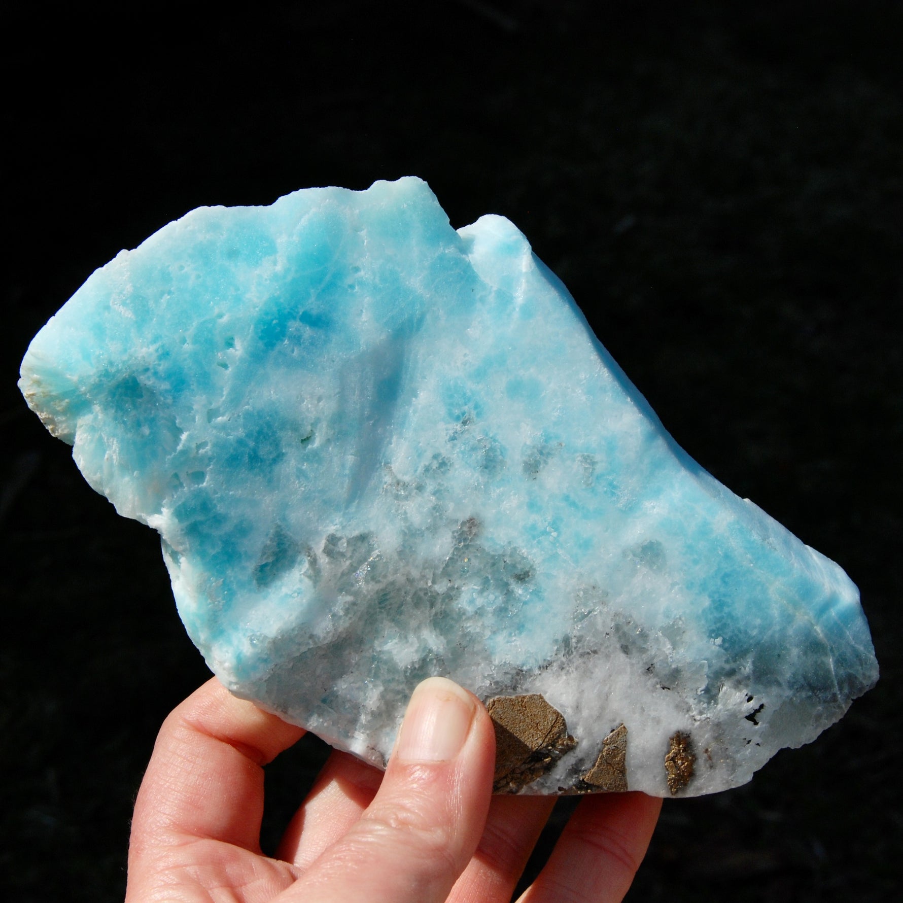 Raw Hemimorphite Blue Aragonite Crystal 