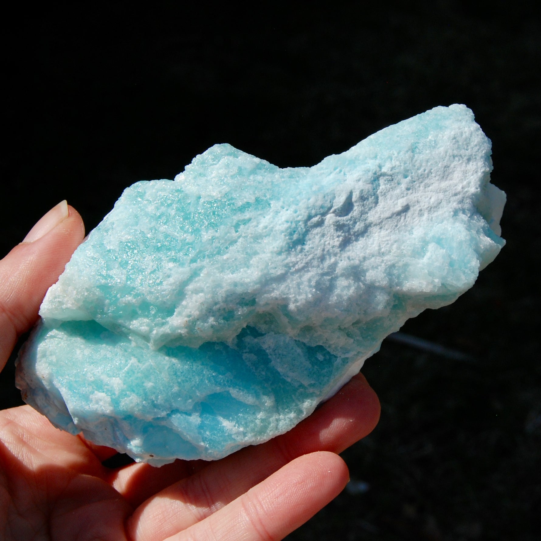 Hemimorphite Blue Aragonite Crystal