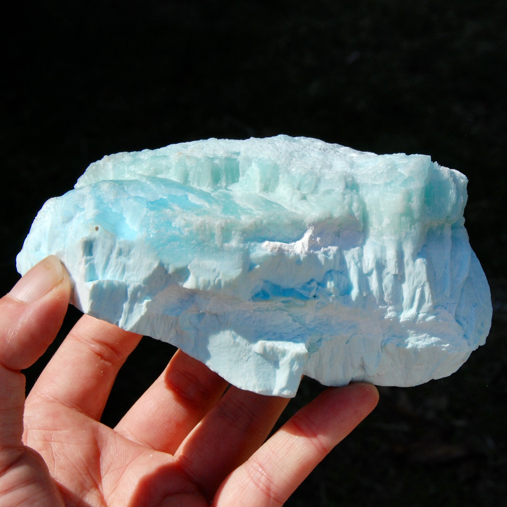 Hemimorphite Blue Aragonite Crystal