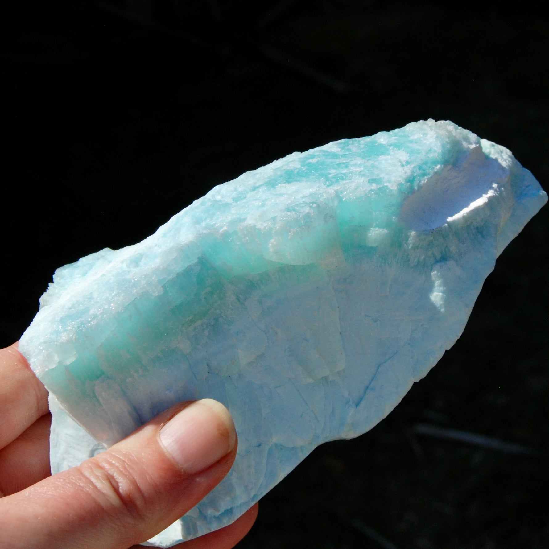 Hemimorphite Blue Aragonite Crystal